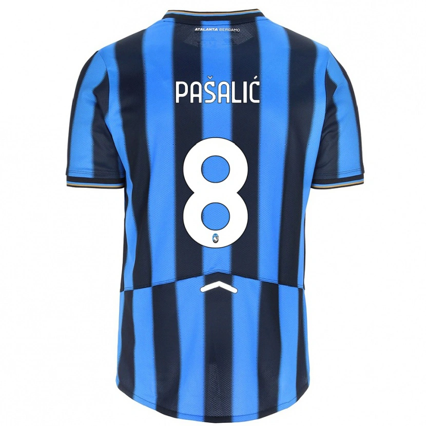 Danxen Herren Mario Pasalić #8 Himmelblau Schwarz Heimtrikot Trikot 2025/26 T-Shirt