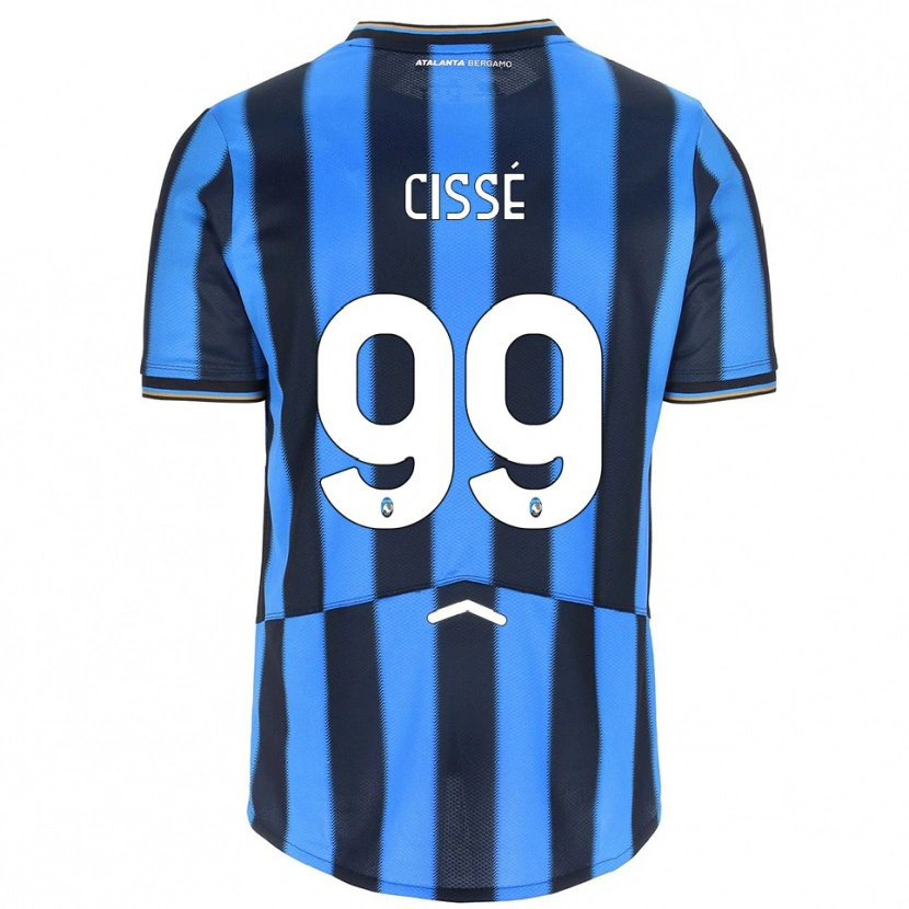 Danxen Herren Moustapha Cissé #99 Himmelblau Schwarz Heimtrikot Trikot 2025/26 T-Shirt