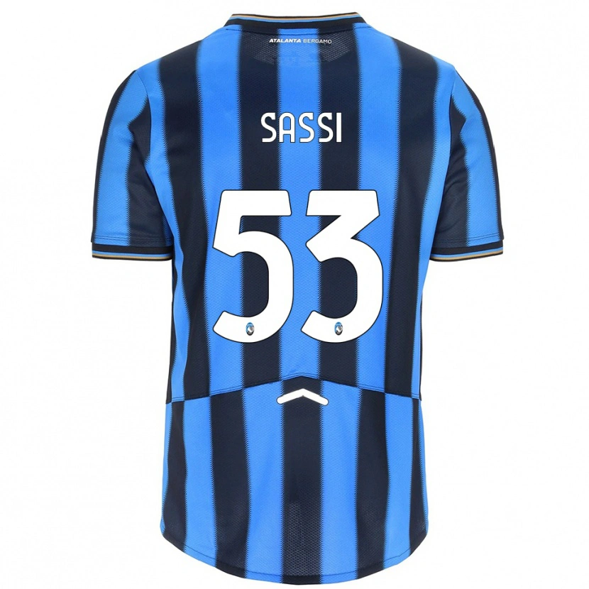 Danxen Herren Jacopo Sassi #53 Himmelblau Schwarz Heimtrikot Trikot 2025/26 T-Shirt