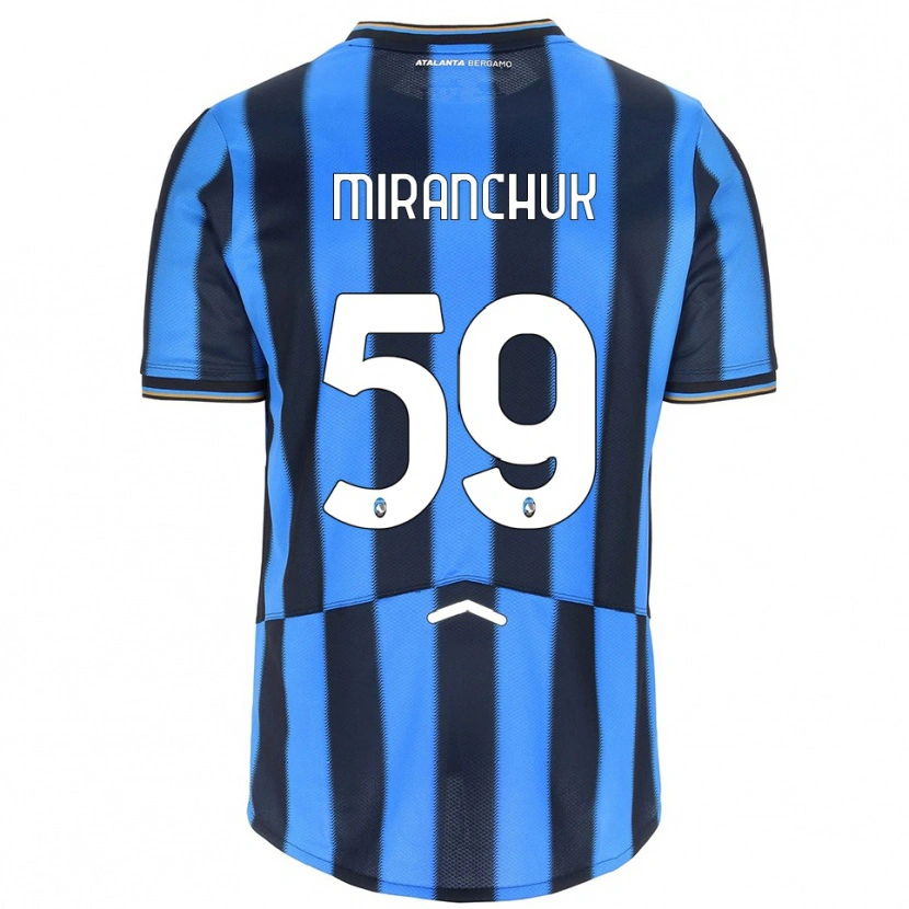Danxen Herren Aleksey Miranchuk #59 Himmelblau Schwarz Heimtrikot Trikot 2025/26 T-Shirt