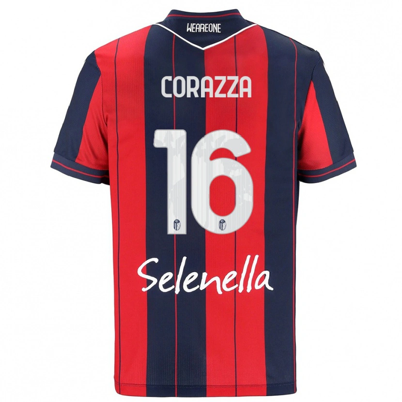 Danxen Herren Tommaso Corazza #16 Rot Marineblau Heimtrikot Trikot 2025/26 T-Shirt