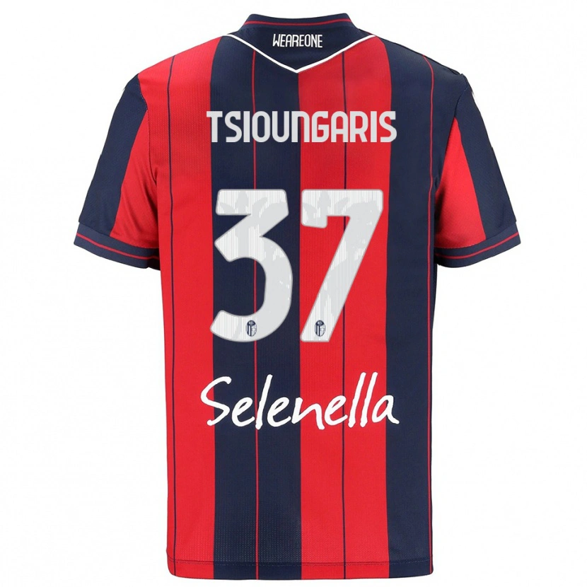 Danxen Herren Theodoros Tsioungaris #37 Rot Marineblau Heimtrikot Trikot 2025/26 T-Shirt