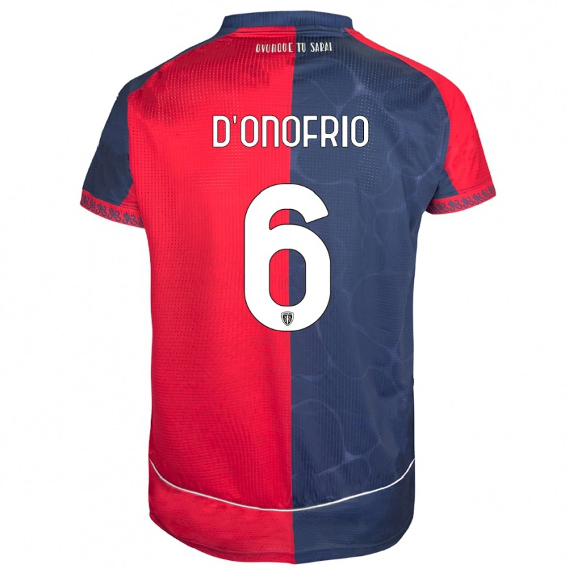 Danxen Herren Vincenzo D'onofrio #6 Rot Marineblau Heimtrikot Trikot 2025/26 T-Shirt