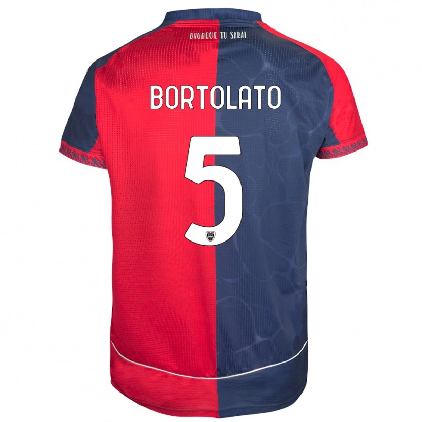 Danxen Herren Filippo Bortolato #5 Rot Marineblau Heimtrikot Trikot 2025/26 T-Shirt