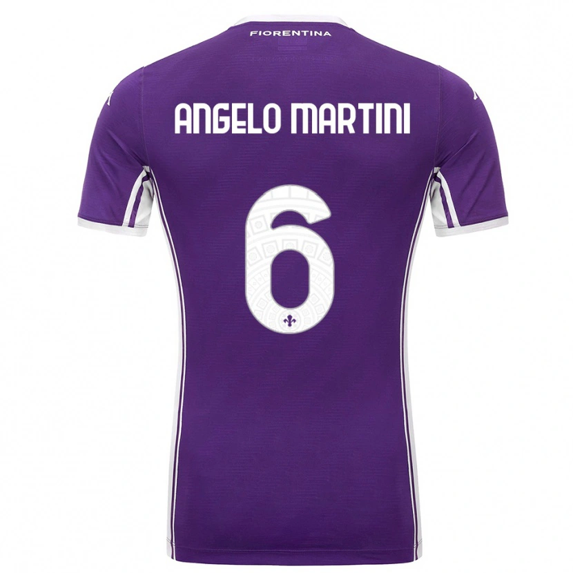 Danxen Herren Angelo Martini #6 Lila Weiß Heimtrikot Trikot 2025/26 T-Shirt