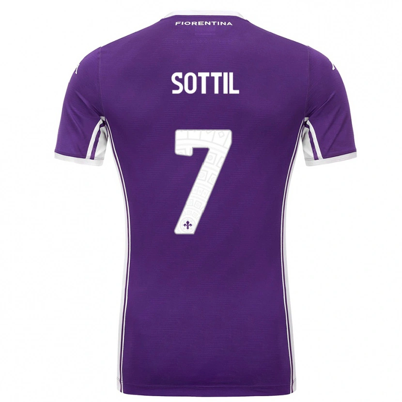 Danxen Herren Riccardo Sottil #7 Lila Weiß Heimtrikot Trikot 2025/26 T-Shirt