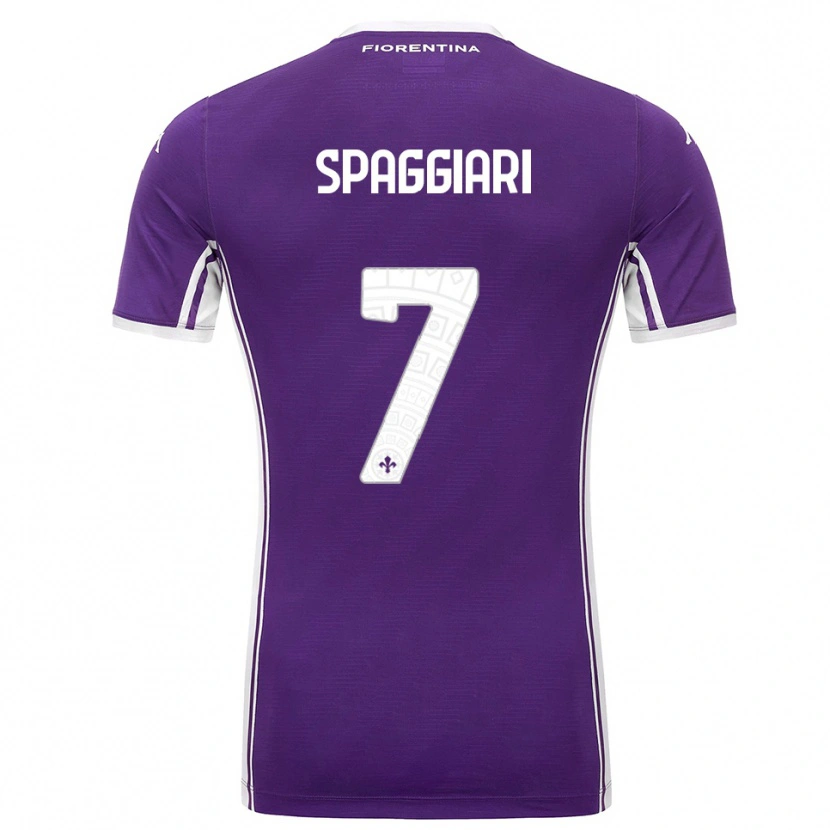 Danxen Herren Riccardo Spaggiari #7 Lila Weiß Heimtrikot Trikot 2025/26 T-Shirt