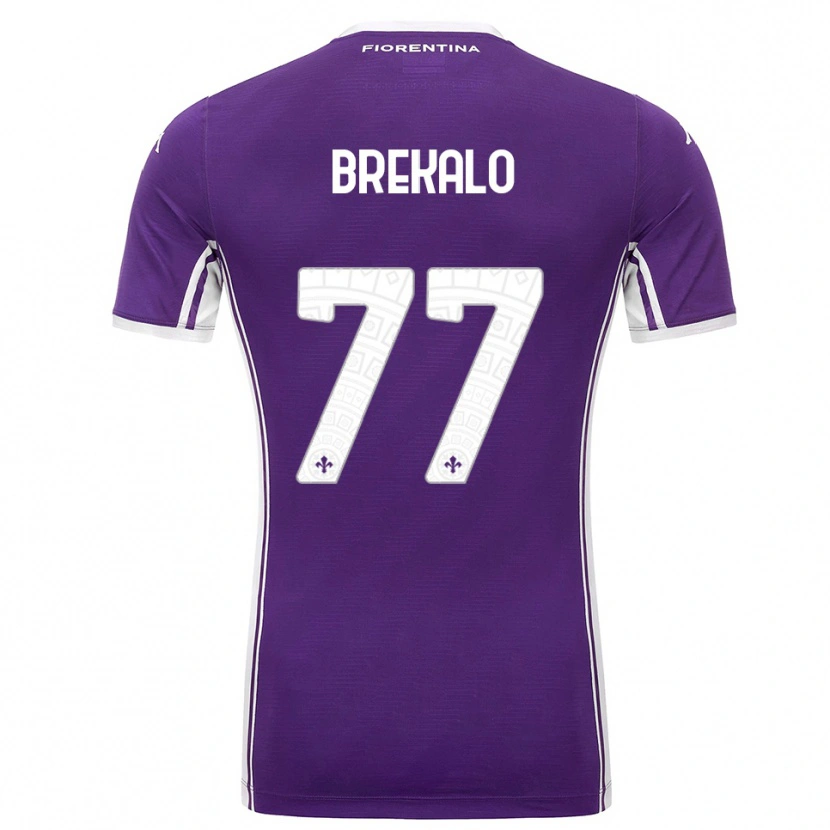 Danxen Herren Josip Brekalo #77 Lila Weiß Heimtrikot Trikot 2025/26 T-Shirt