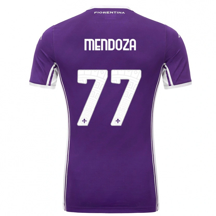 Danxen Herren William Mendoza #77 Lila Weiß Heimtrikot Trikot 2025/26 T-Shirt