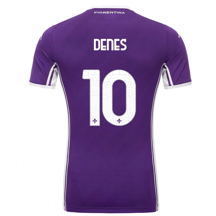 Danxen Herren Adrián Dénes #10 Lila Weiß Heimtrikot Trikot 2025/26 T-Shirt