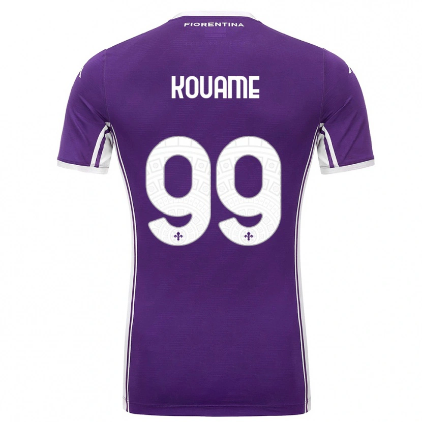 Danxen Herren Christian Kouamé #99 Lila Weiß Heimtrikot Trikot 2025/26 T-Shirt