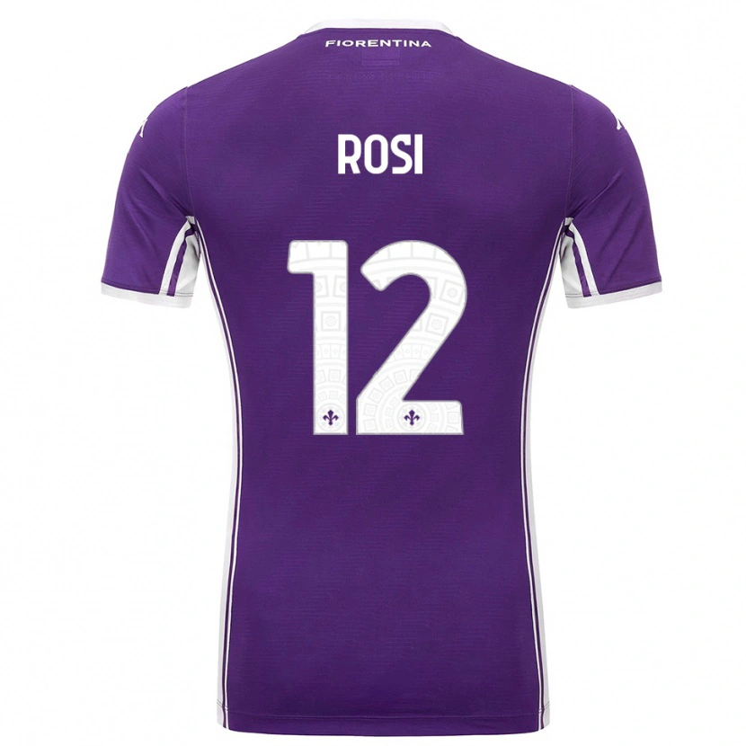 Danxen Herren Ettore Rosi #12 Lila Weiß Heimtrikot Trikot 2025/26 T-Shirt