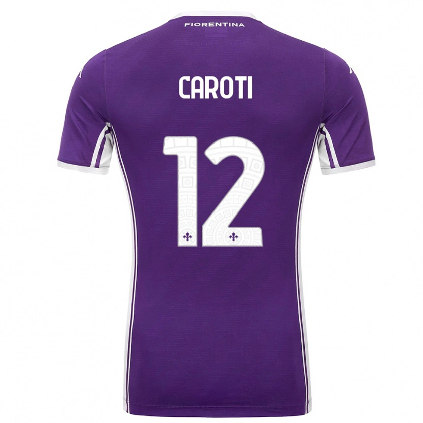 Danxen Herren Filippo Caroti #12 Lila Weiß Heimtrikot Trikot 2025/26 T-Shirt