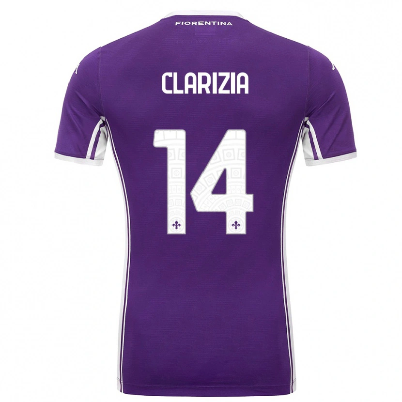 Danxen Herren Leonardo Clarizia #14 Lila Weiß Heimtrikot Trikot 2025/26 T-Shirt