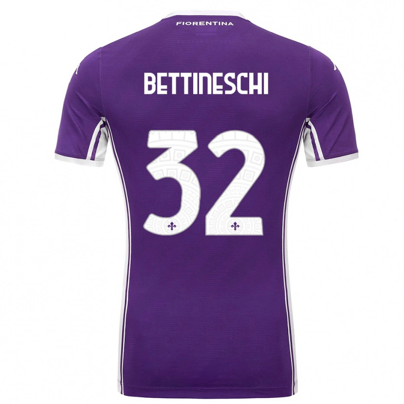 Danxen Herren Giorgia Bettineschi #32 Lila Weiß Heimtrikot Trikot 2025/26 T-Shirt