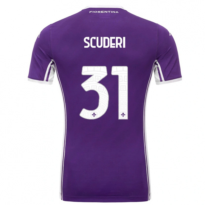 Danxen Herren Giulio Scuderi #31 Lila Weiß Heimtrikot Trikot 2025/26 T-Shirt