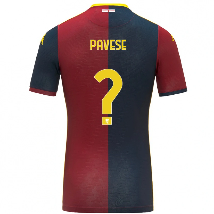 Danxen Herren Andrea Pavese #0 Rot Königsblau Heimtrikot Trikot 2025/26 T-Shirt