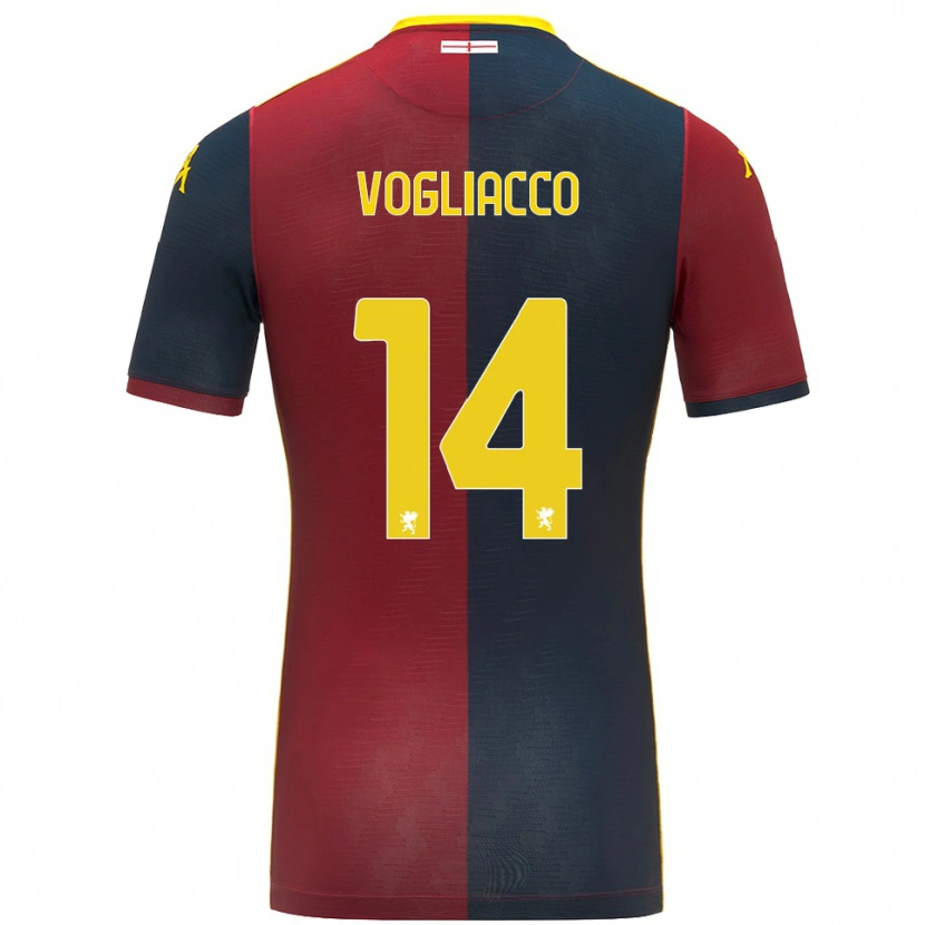 Danxen Herren Alessandro Vogliacco #14 Rot Königsblau Heimtrikot Trikot 2025/26 T-Shirt