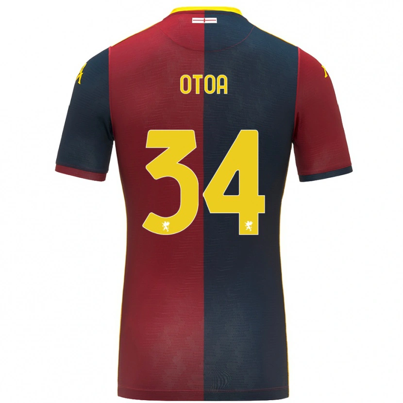 Danxen Herren Sebastian Otoa #34 Rot Königsblau Heimtrikot Trikot 2025/26 T-Shirt