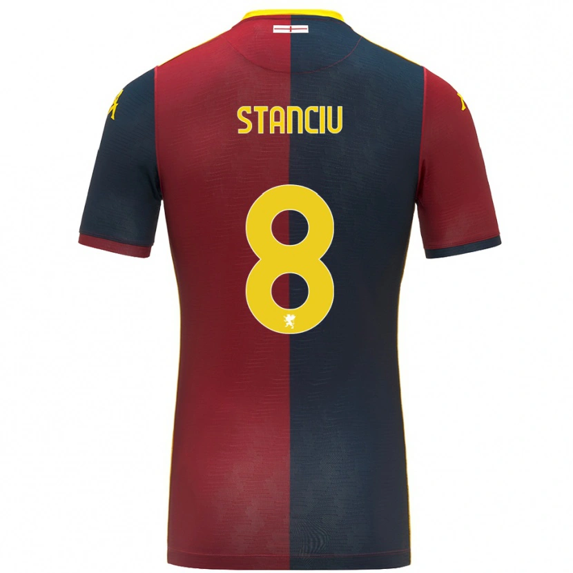 Danxen Herren Nicolae Stanciu #8 Rot Königsblau Heimtrikot Trikot 2025/26 T-Shirt