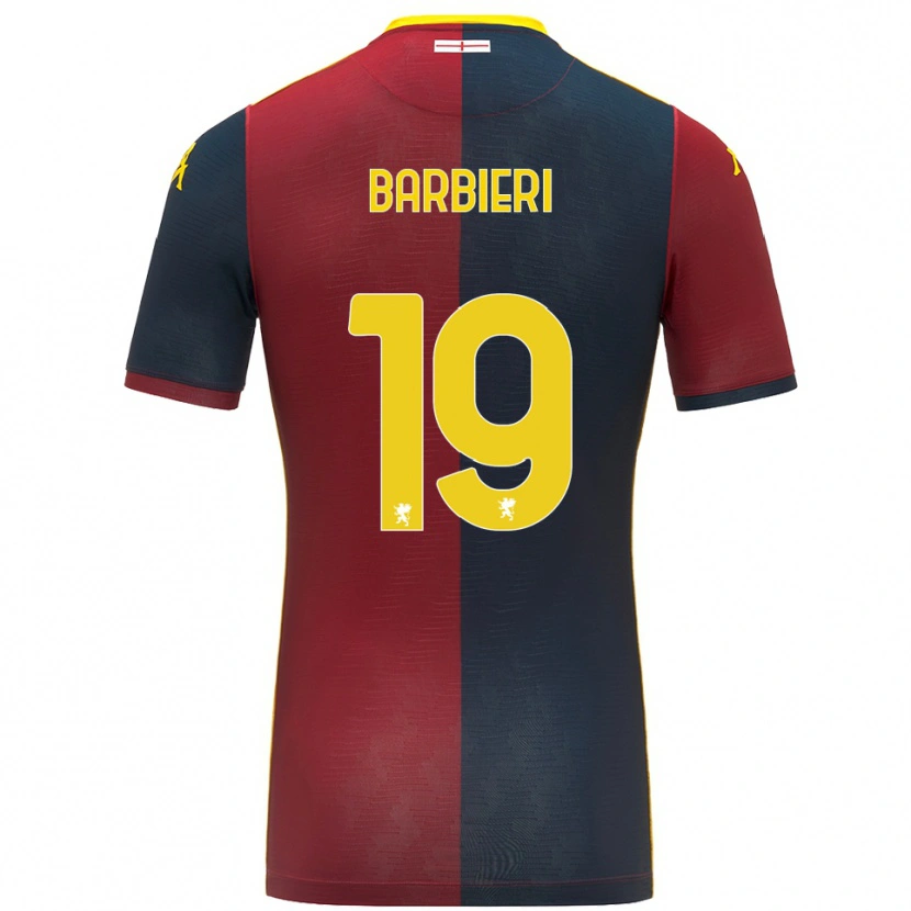 Danxen Herren Filippo Barbieri #19 Rot Königsblau Heimtrikot Trikot 2025/26 T-Shirt