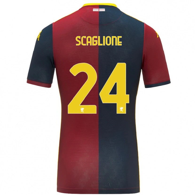 Danxen Herren Roberto Scaglione #24 Rot Königsblau Heimtrikot Trikot 2025/26 T-Shirt