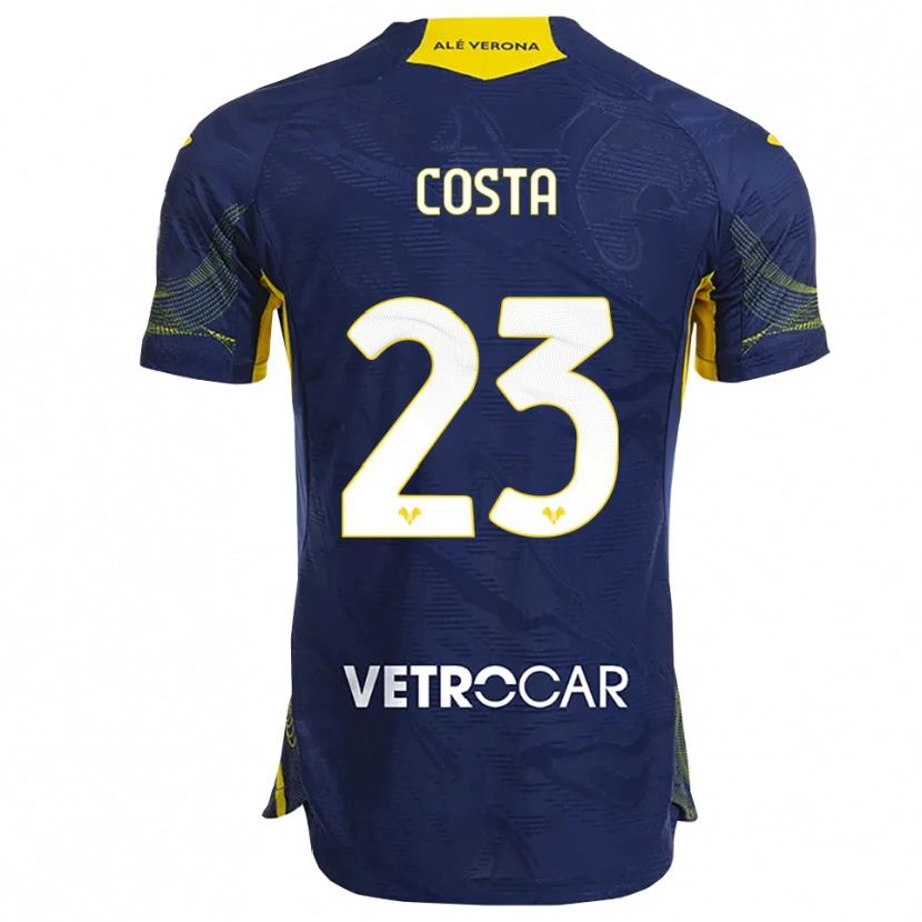 Danxen Herren Nicole Costa #23 Marineblau Gelb Heimtrikot Trikot 2025/26 T-Shirt