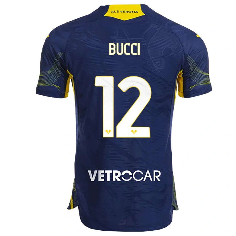 Danxen Herren Irene Bucci #12 Marineblau Gelb Heimtrikot Trikot 2025/26 T-Shirt