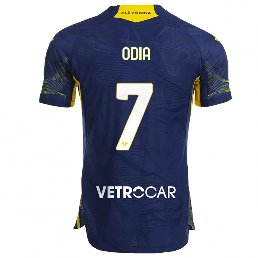 Danxen Herren David Odia #7 Marineblau Gelb Heimtrikot Trikot 2025/26 T-Shirt