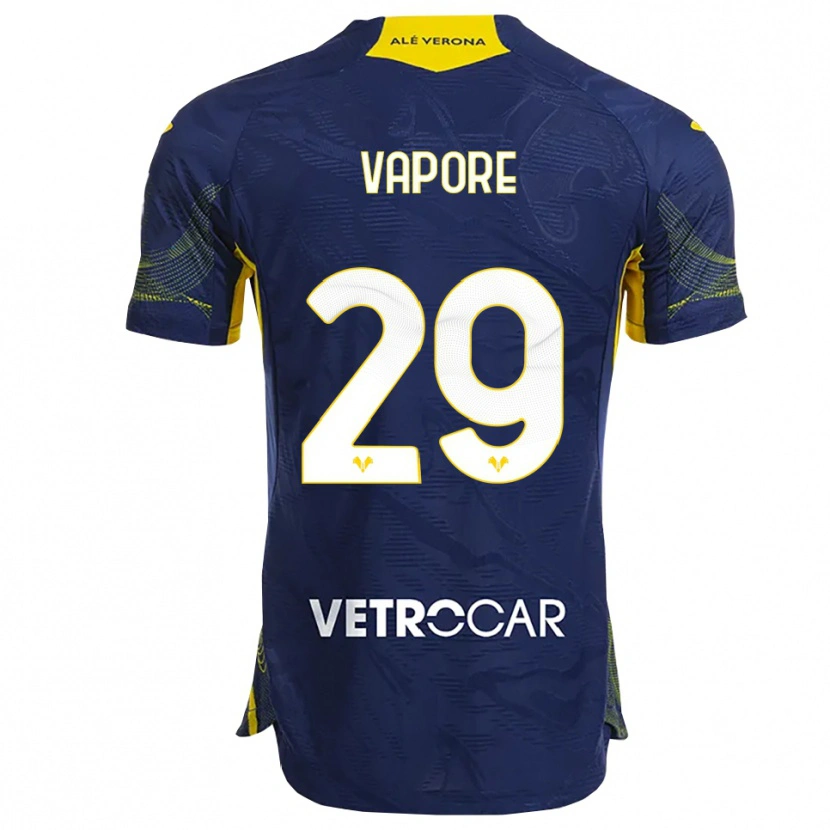 Danxen Herren Angelo Vapore #29 Marineblau Gelb Heimtrikot Trikot 2025/26 T-Shirt