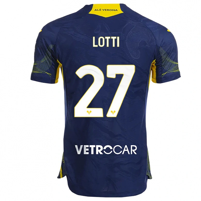 Danxen Herren Irene Lotti #27 Marineblau Gelb Heimtrikot Trikot 2025/26 T-Shirt