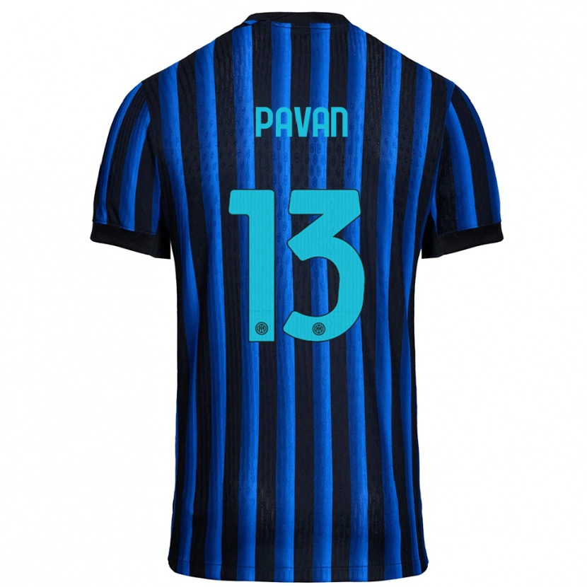 Danxen Herren Federico Pavan #13 Schwarz Blau Heimtrikot Trikot 2025/26 T-Shirt