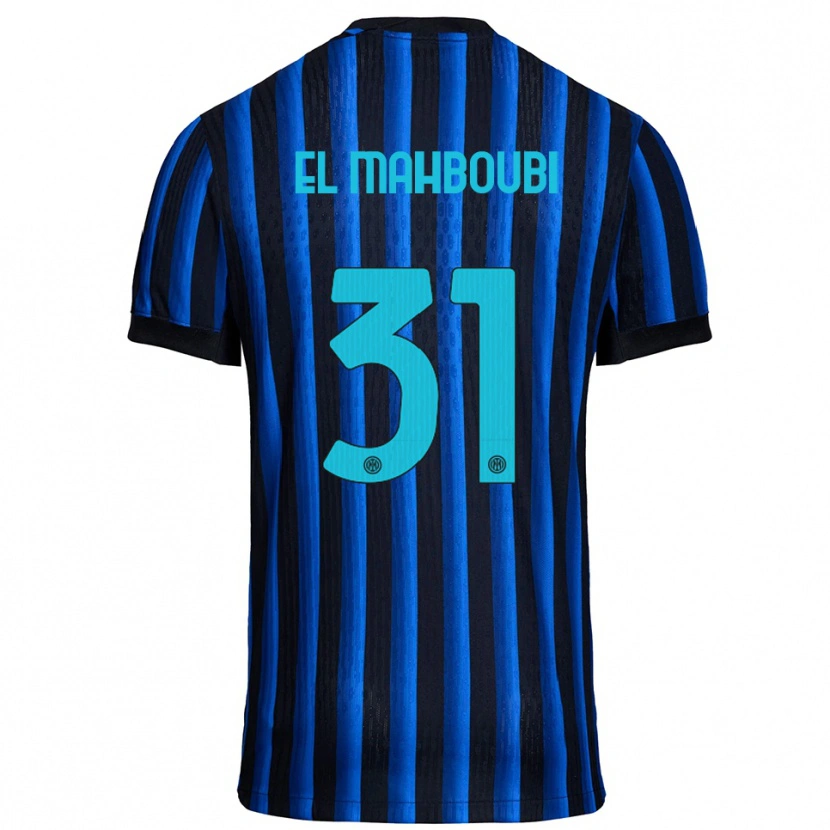 Danxen Herren Anas El Mahboubi #31 Schwarz Blau Heimtrikot Trikot 2025/26 T-Shirt
