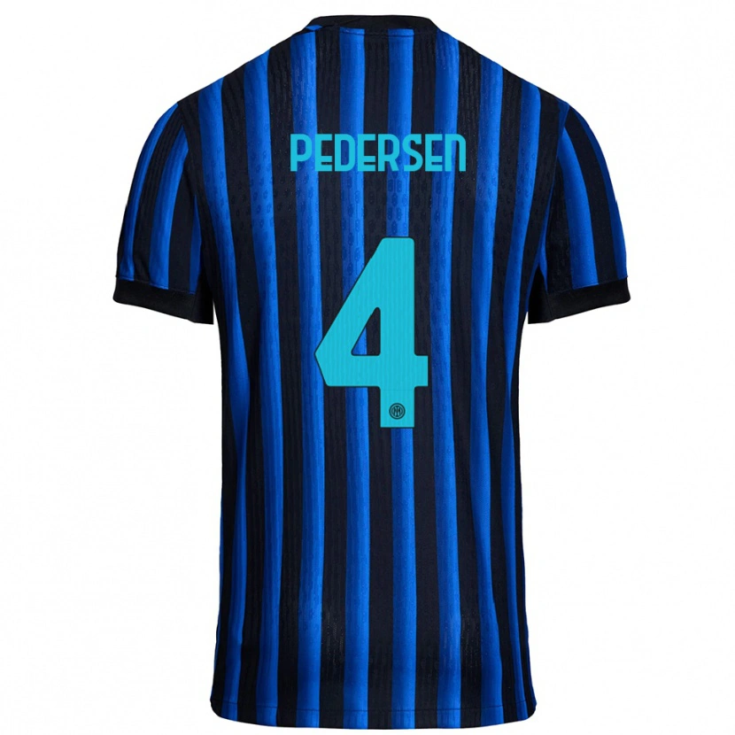 Danxen Herren Sofie Junge Pedersen #4 Schwarz Blau Heimtrikot Trikot 2025/26 T-Shirt