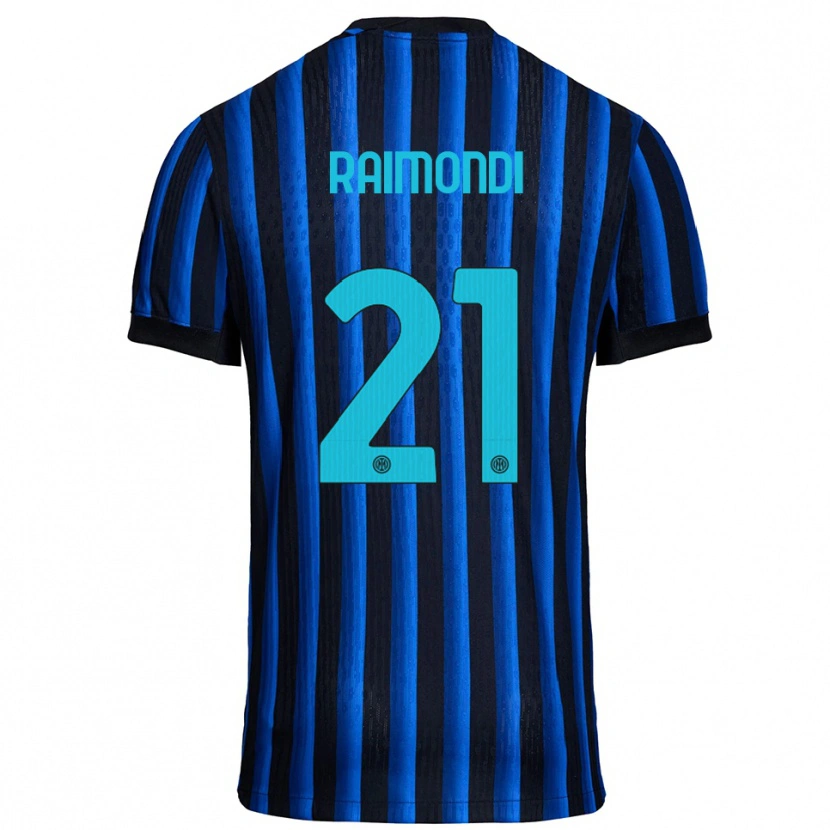 Danxen Herren Paolo Raimondi #21 Schwarz Blau Heimtrikot Trikot 2025/26 T-Shirt