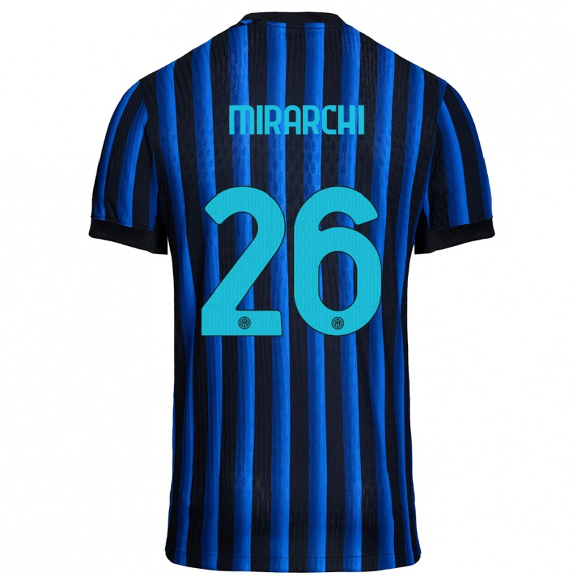 Danxen Herren Mattia Mirarchi #26 Schwarz Blau Heimtrikot Trikot 2025/26 T-Shirt