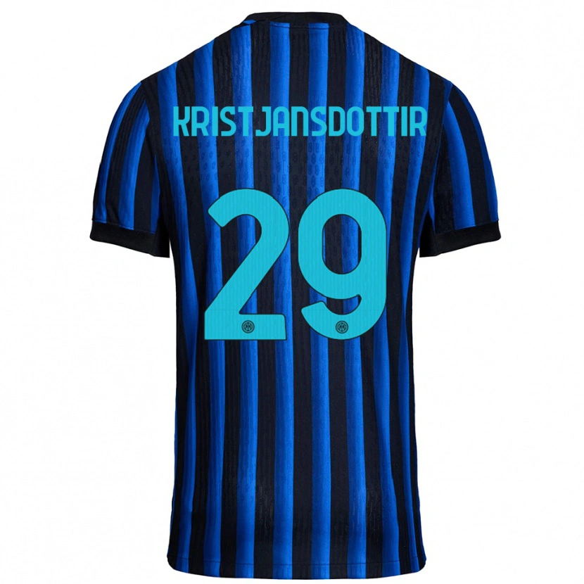 Danxen Herren Anna Bjork Kristjansdottir #29 Schwarz Blau Heimtrikot Trikot 2025/26 T-Shirt