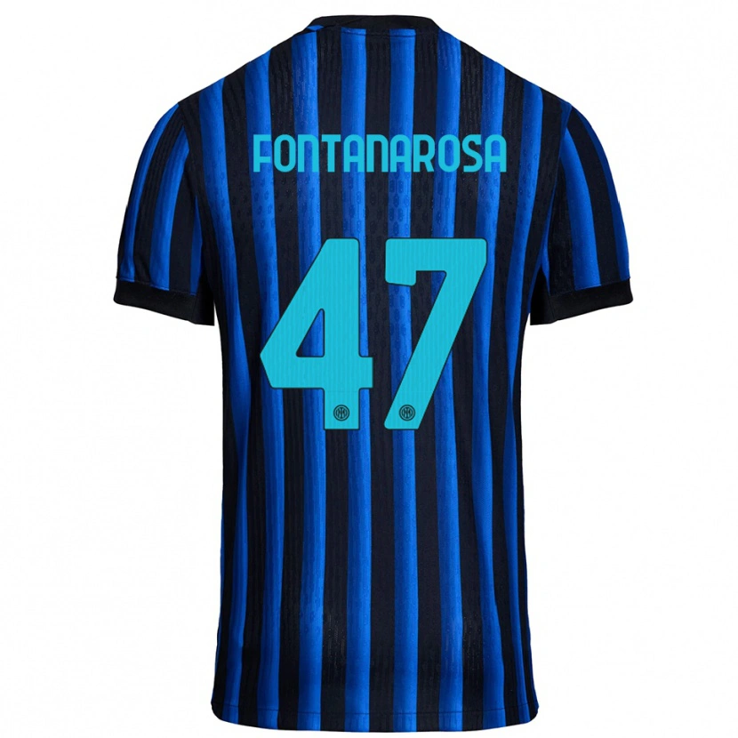 Danxen Herren Alessandro Fontanarosa #47 Schwarz Blau Heimtrikot Trikot 2025/26 T-Shirt