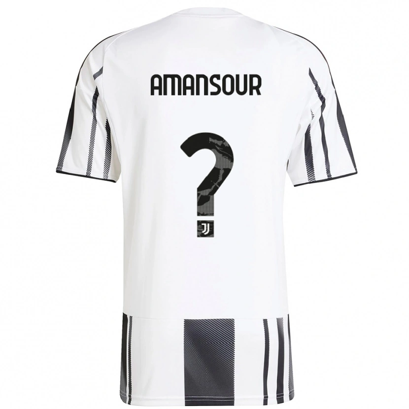 Danxen Herren Adam Amansour #0 Weiß Schwarz Heimtrikot Trikot 2025/26 T-Shirt