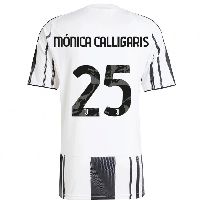 Danxen Herren Viola Mónica Calligaris #25 Weiß Schwarz Heimtrikot Trikot 2025/26 T-Shirt
