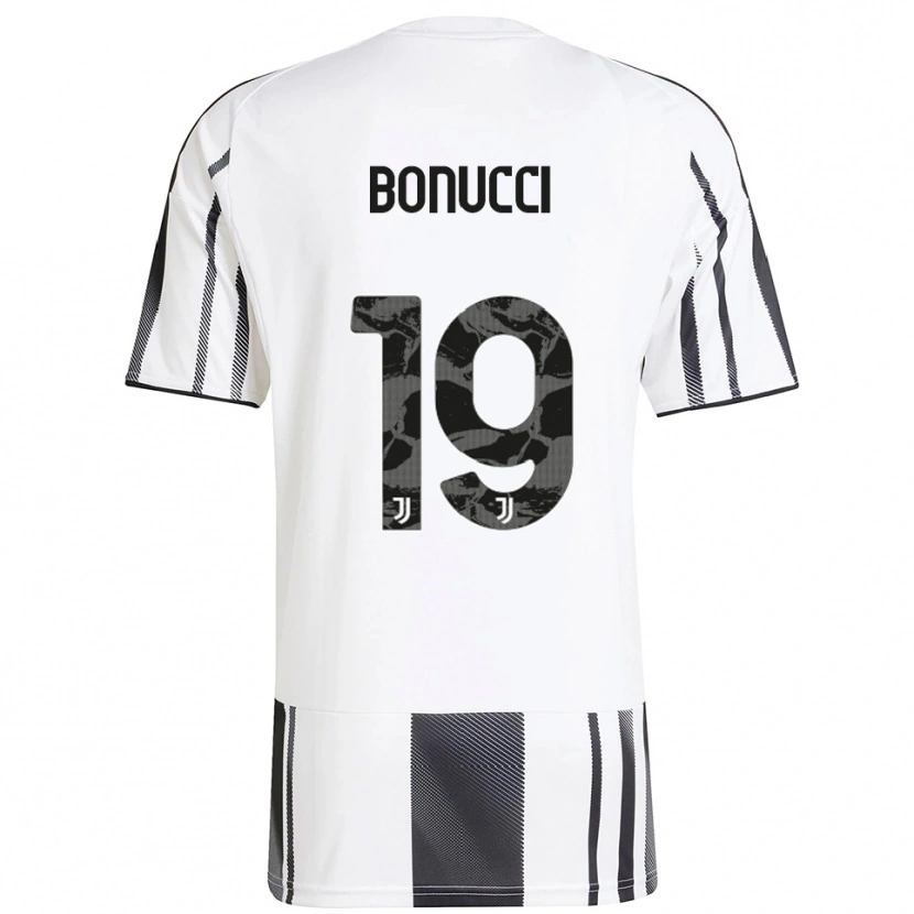 Danxen Herren Leonardo Bonucci #19 Weiß Schwarz Heimtrikot Trikot 2025/26 T-Shirt