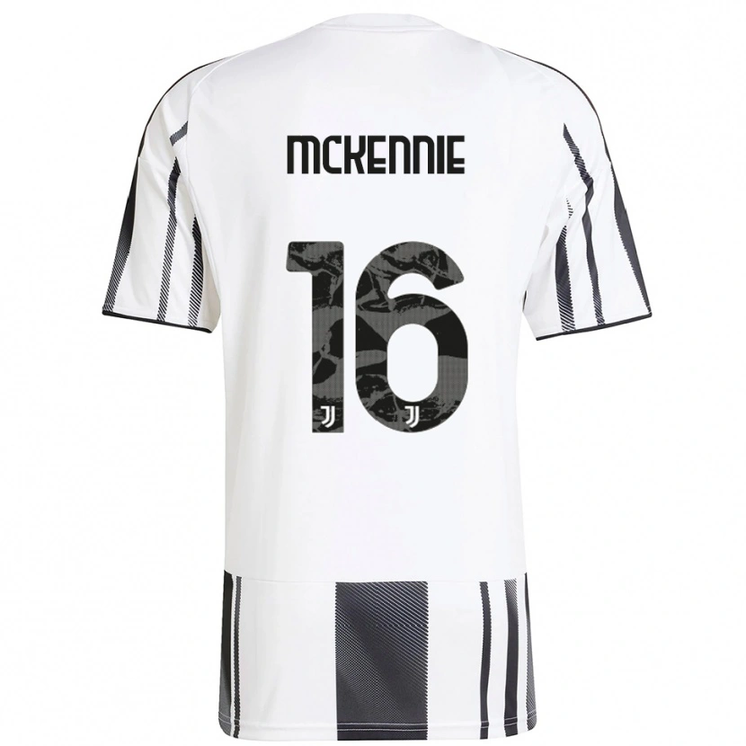 Danxen Herren Weston Mckennie #16 Weiß Schwarz Heimtrikot Trikot 2025/26 T-Shirt