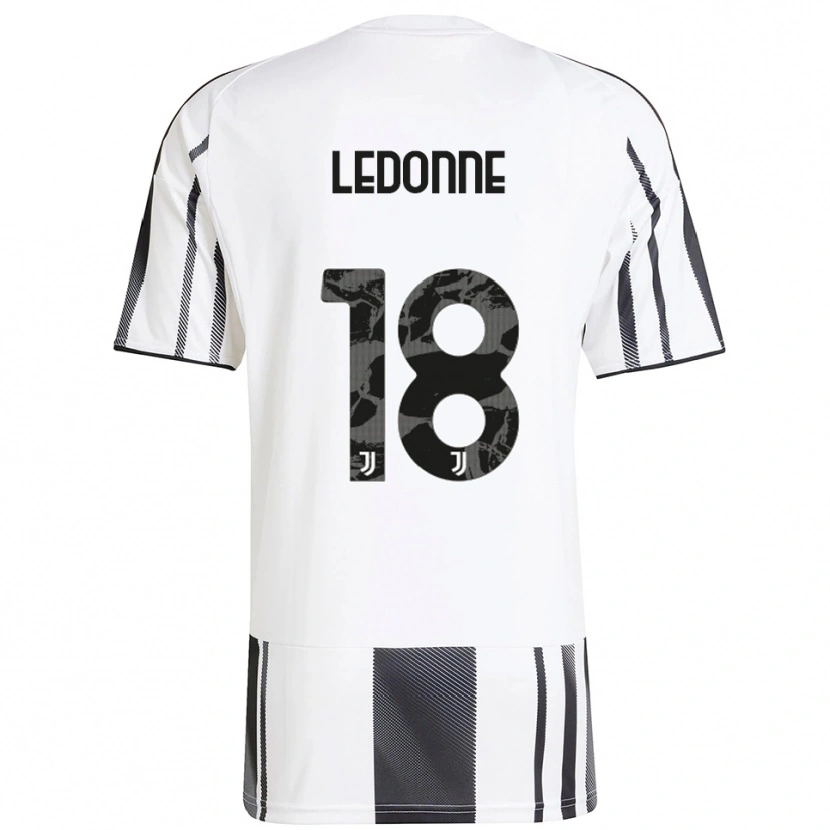 Danxen Herren Nicolò Ledonne #18 Weiß Schwarz Heimtrikot Trikot 2025/26 T-Shirt