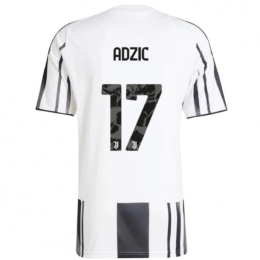 Danxen Herren Vasilije Adžić #17 Weiß Schwarz Heimtrikot Trikot 2025/26 T-Shirt