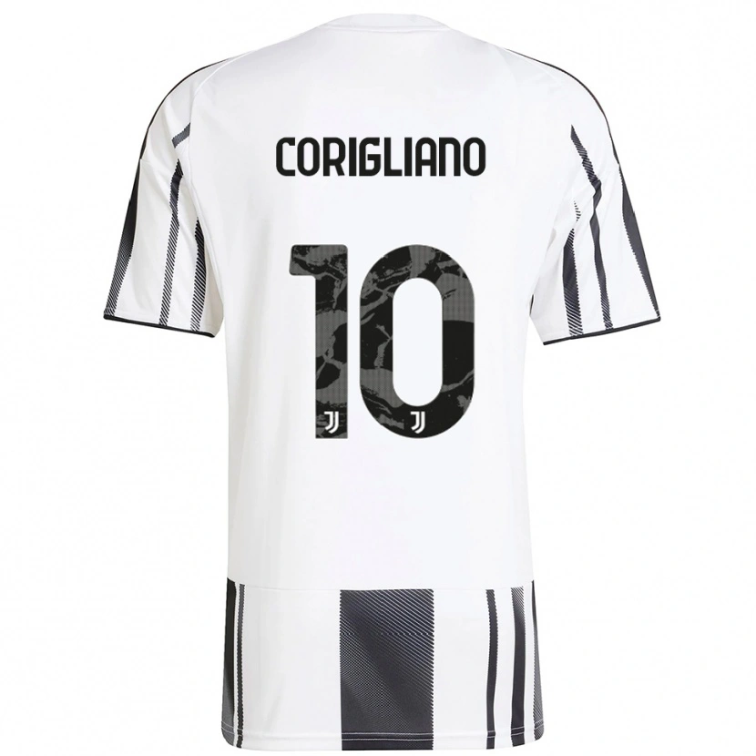 Danxen Herren Thomas Corigliano #10 Weiß Schwarz Heimtrikot Trikot 2025/26 T-Shirt