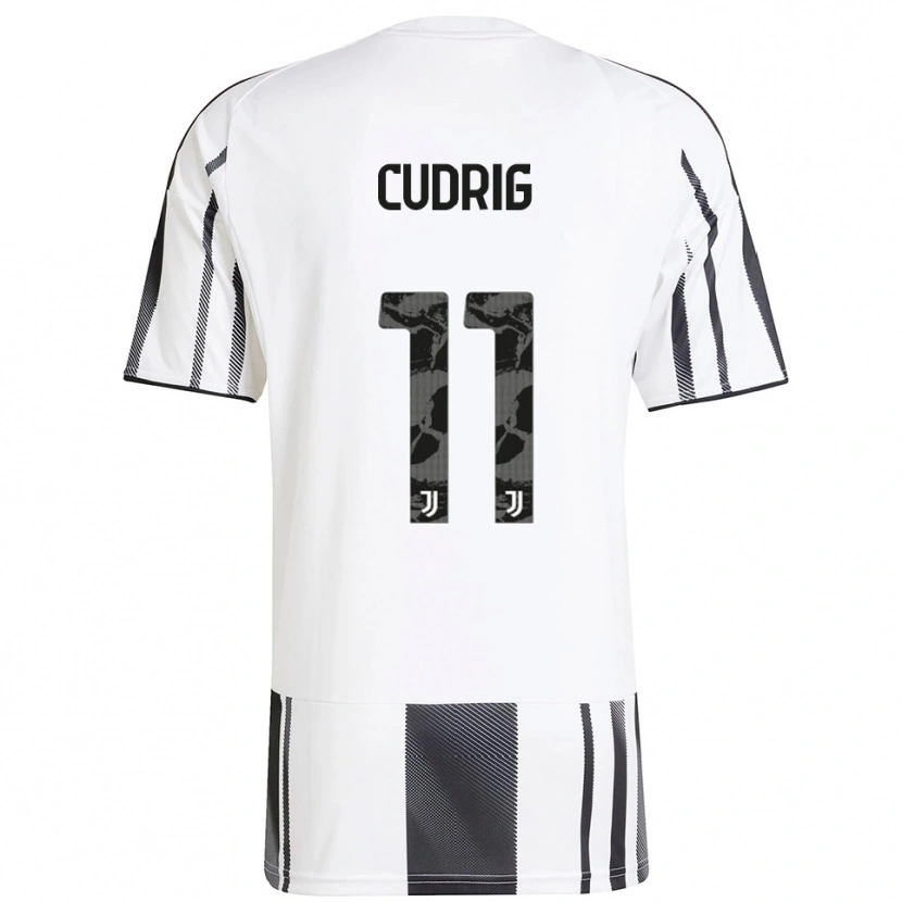 Danxen Herren Nicolò Cudrig #11 Weiß Schwarz Heimtrikot Trikot 2025/26 T-Shirt
