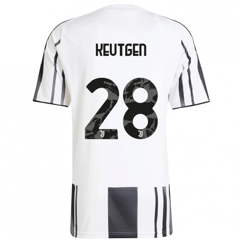 Danxen Herren Enzo Keutgen #28 Weiß Schwarz Heimtrikot Trikot 2025/26 T-Shirt