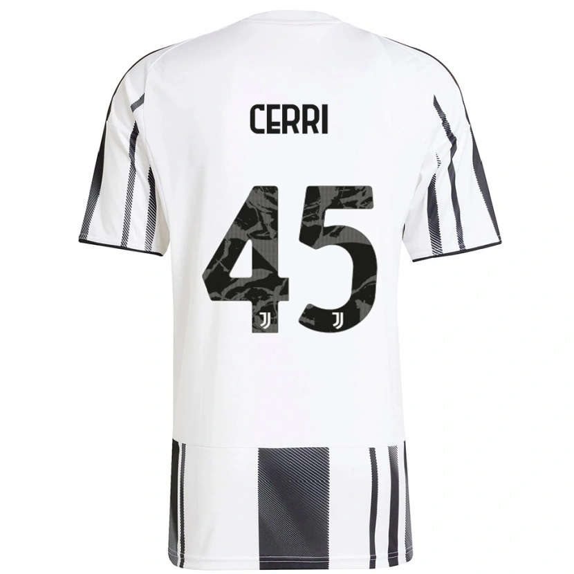 Danxen Herren Leonardo Cerri #45 Weiß Schwarz Heimtrikot Trikot 2025/26 T-Shirt