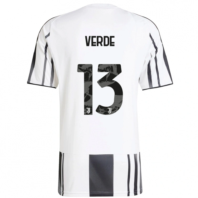 Danxen Herren Francesco Verde #13 Weiß Schwarz Heimtrikot Trikot 2025/26 T-Shirt