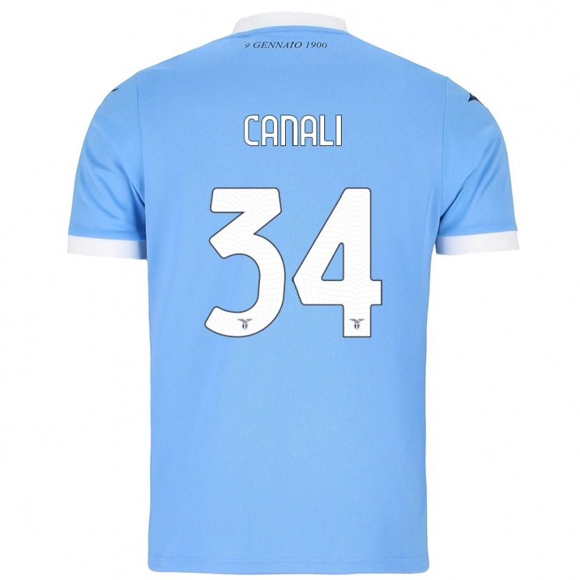 Danxen Herren Giorgio Canali #34 Himmelblau Weiß Heimtrikot Trikot 2025/26 T-Shirt